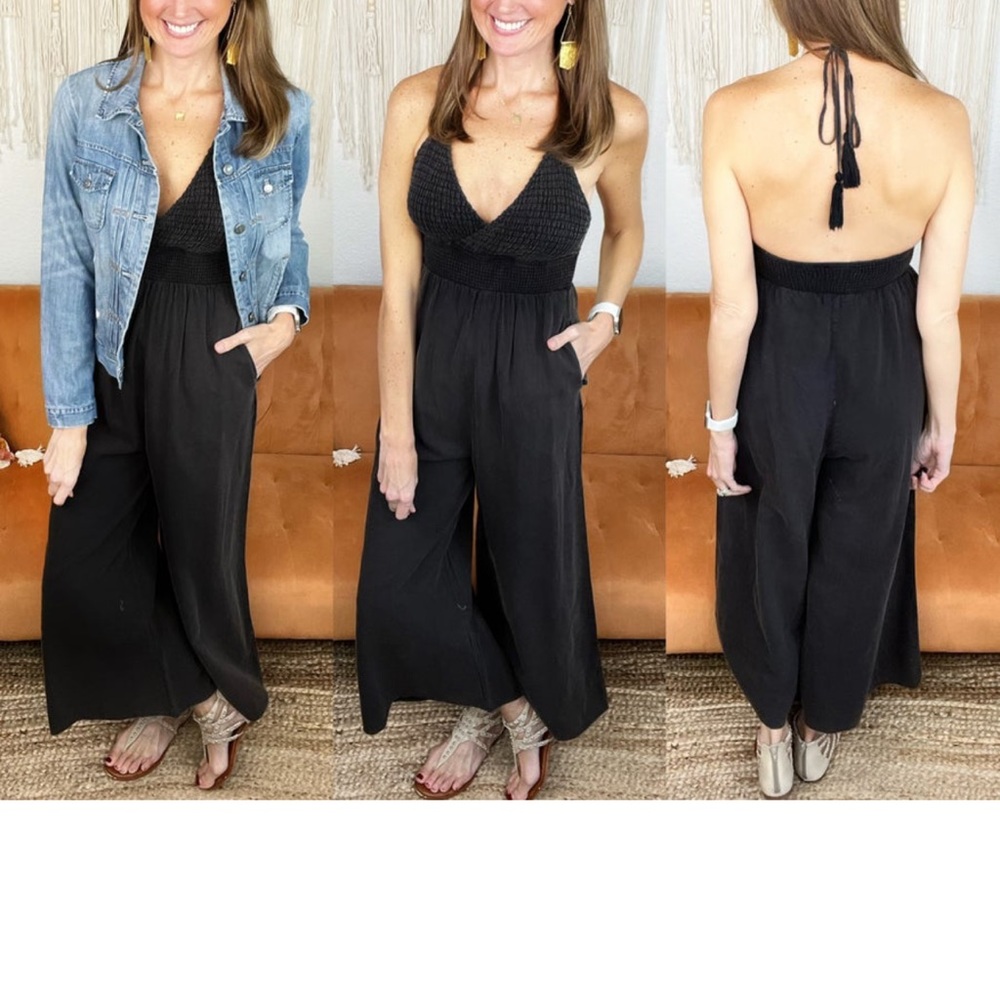 Charcoal black Romper pant